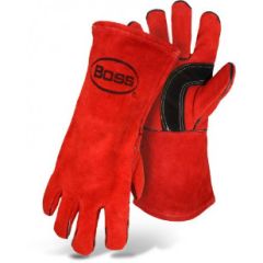 SPLIT COWHIDE RED WELDER GLOVE LARGE