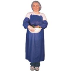 O63R4 APRON 6 MIL BLUE VINYL 35"x45"