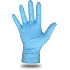 8MIL SHOWA BLUE NITRILE GLOVE SML 50/BX