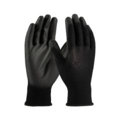 POLYESTER W/POLYURETHANE GRIP GLOVE-MED