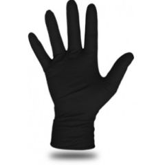 4MIL BLACK NITRILE POWDER FREE GLOVE 2X