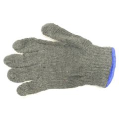 MEDIUM GRAY HEMMED COTTON/POLY GLOVE