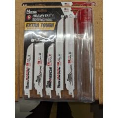 12PC HEAVYDUTY ASSORTMNT RECIP BLADE KIT