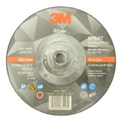 6x1/4x5/8-11 T27 SILVER GRINDING WHEEL