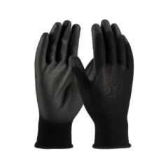 POLYESTER W/ POLYURETHANE GRIP GLOVE-SM