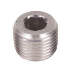 3/8-18 NPT STAINLESS DRYSEAL PIPE PLUG