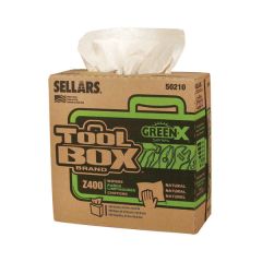 TOOLBOX® Z400 GREEN-X SHOP TOWELS- 100CT