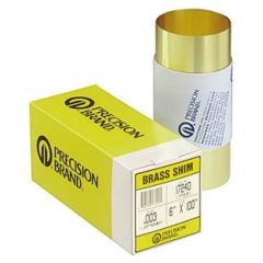 6inX12in BRASS SHIM ASST-15 THICKNESSES