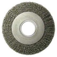 8" MEDIUM CRIMPED STAINLESS  WIRE WHEEL